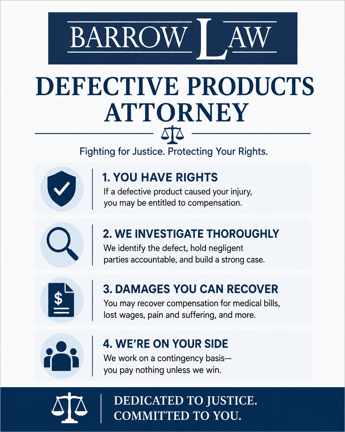 Defective Products Attorney Infographic