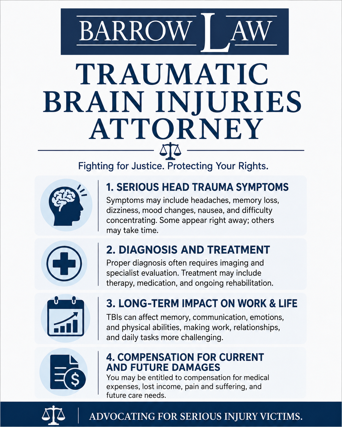 Traumatic Brain Injuries Attorney Infographic